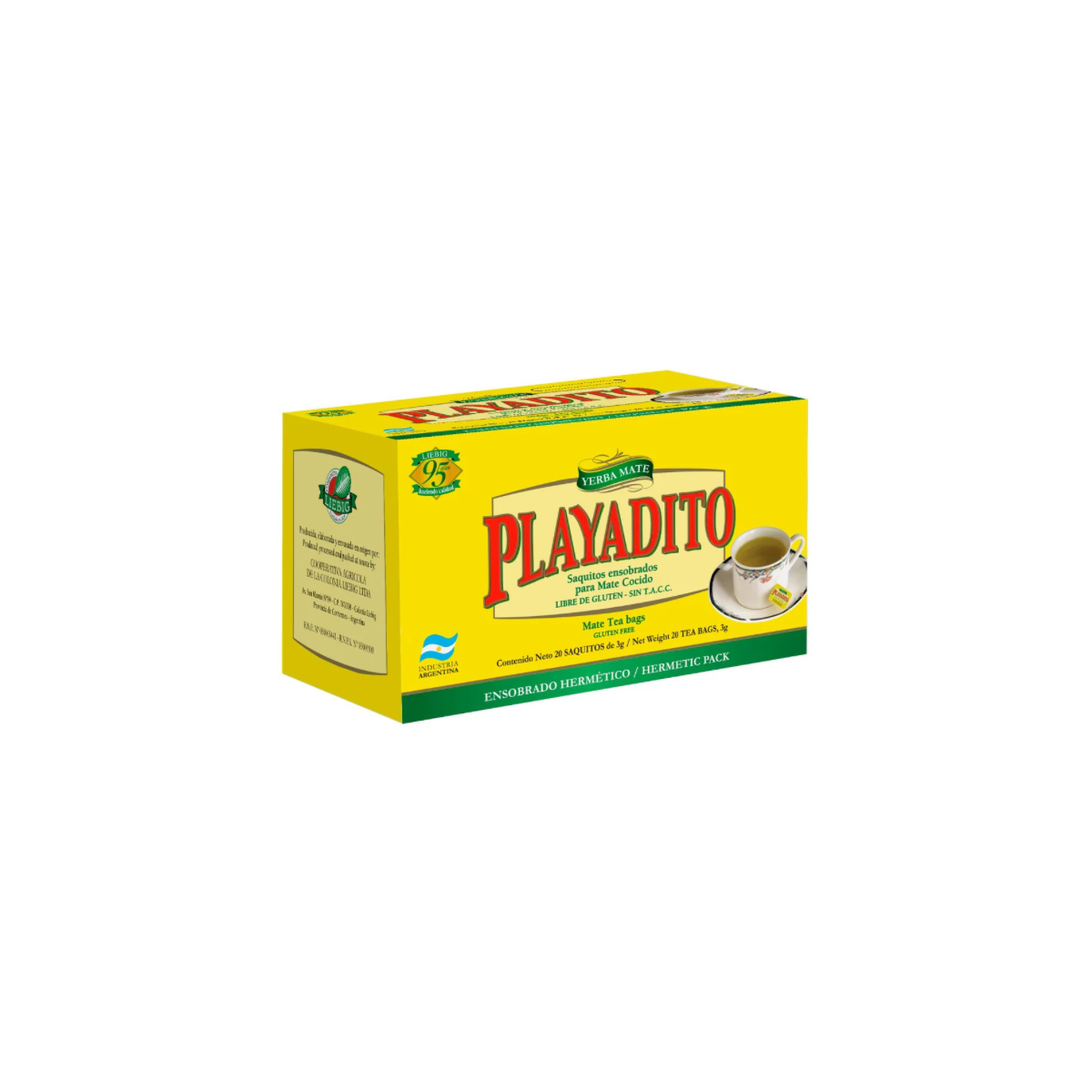 Yerba Maté Playadito Mate Cocido 20 x 3 g