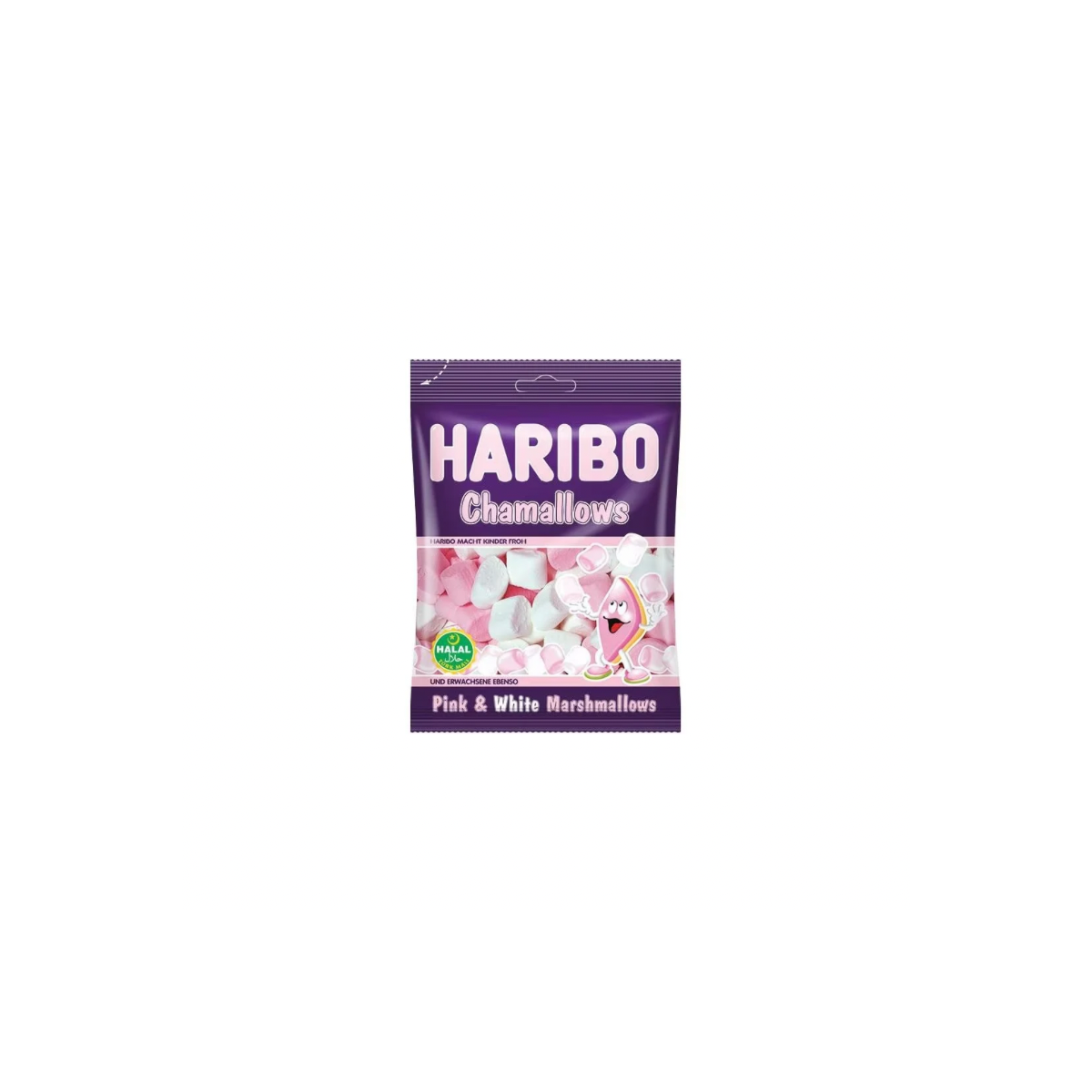 Haribo Chamallows Halal Rose & Blanc 70 g