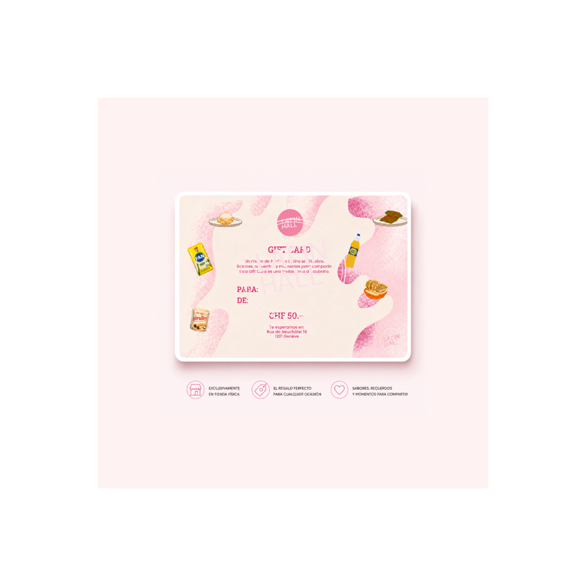 Lat’in Hall Gift Card – CHF 50.–