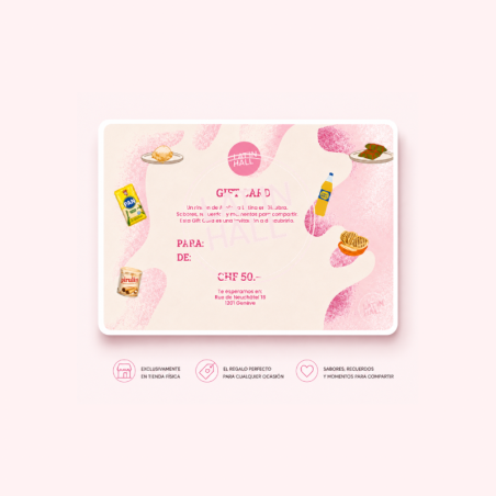 Gift Card Lat’in Hall – CHF 50.–