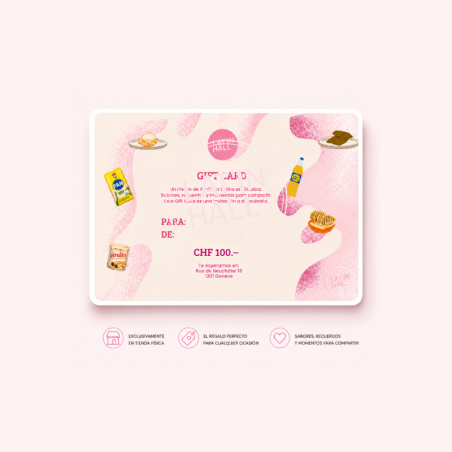 Gift Card Lat’in Hall – CHF 100.–