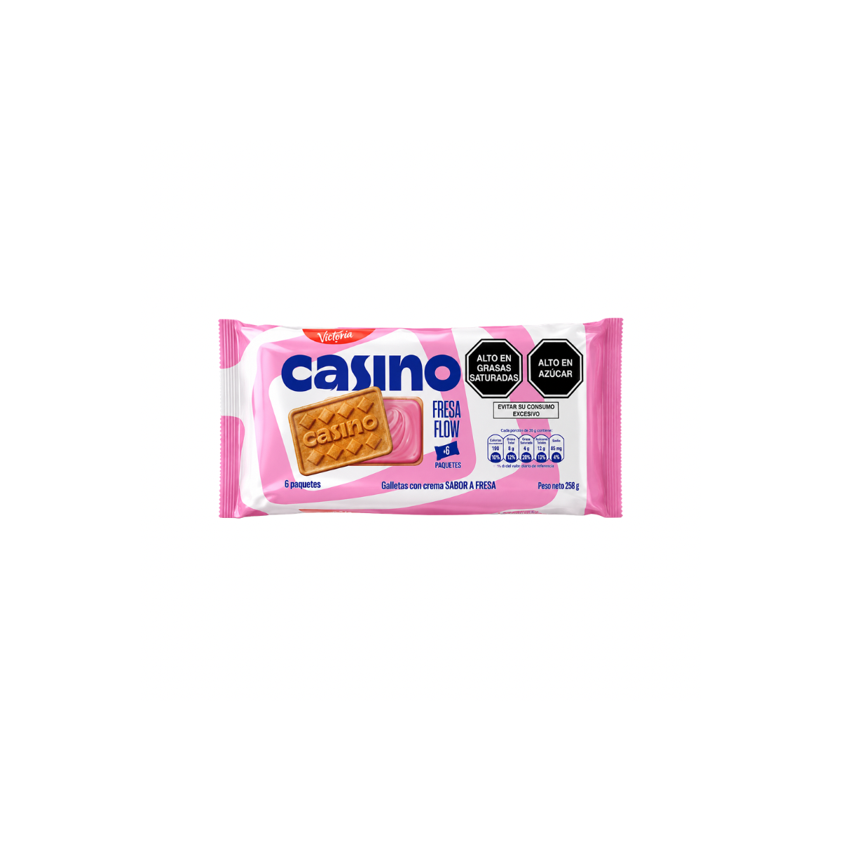 Biscuits Casino Fraise 6 Pack