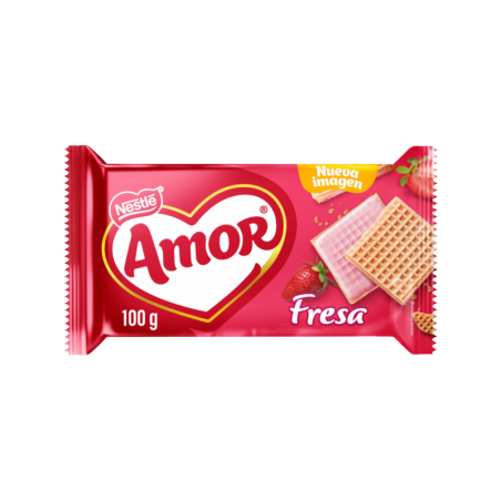 Galletas Wafer Amor Fresa 100 g