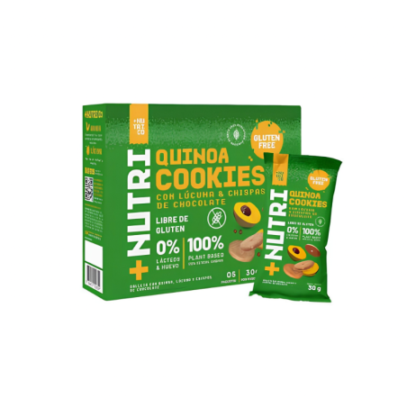 Nutri+ Cookies de Quinoa Lucuma & Pépites de Chocolat Pack 5 x 30g (150g)