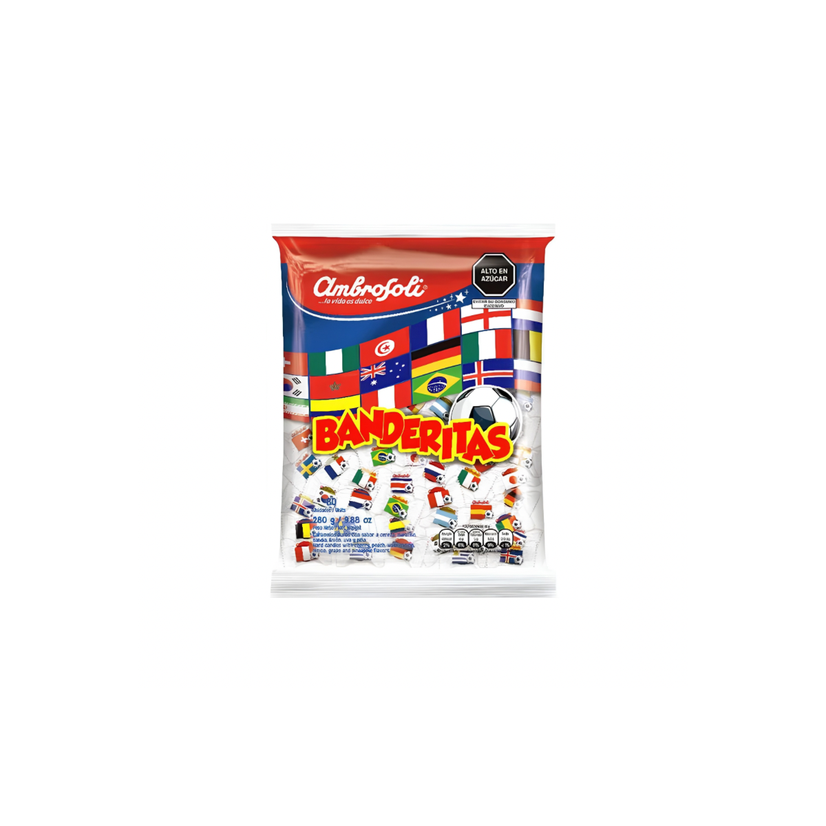 Ambrosoli Banderitas Fruit Candies 280g