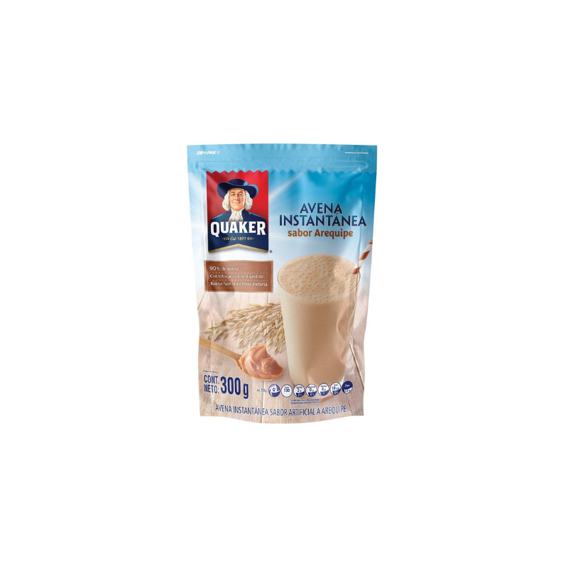 Avoine Instantanée saveur Dulce de Leche (Arequipe) Quaker 300 g