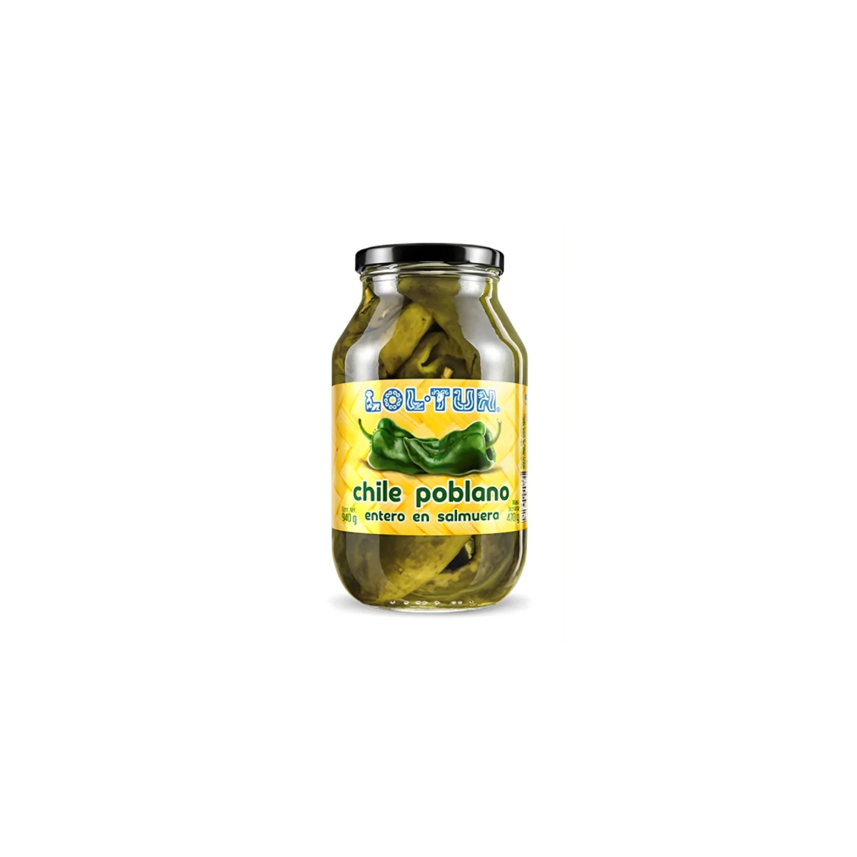 Lol Tun Ganze Poblano Chilis 940g