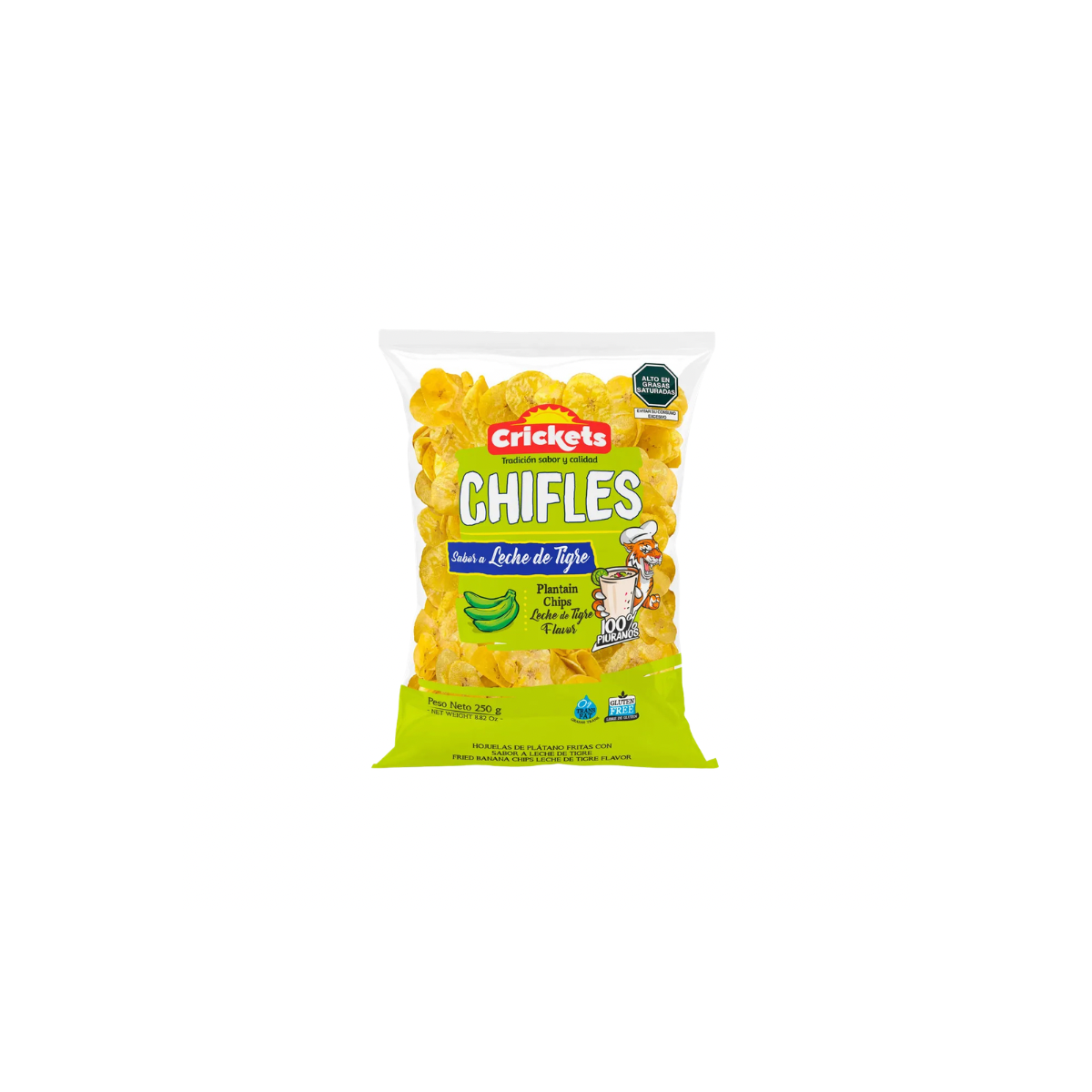 Plantain Chips Leche de Tigre Flavor Crickets 250 g