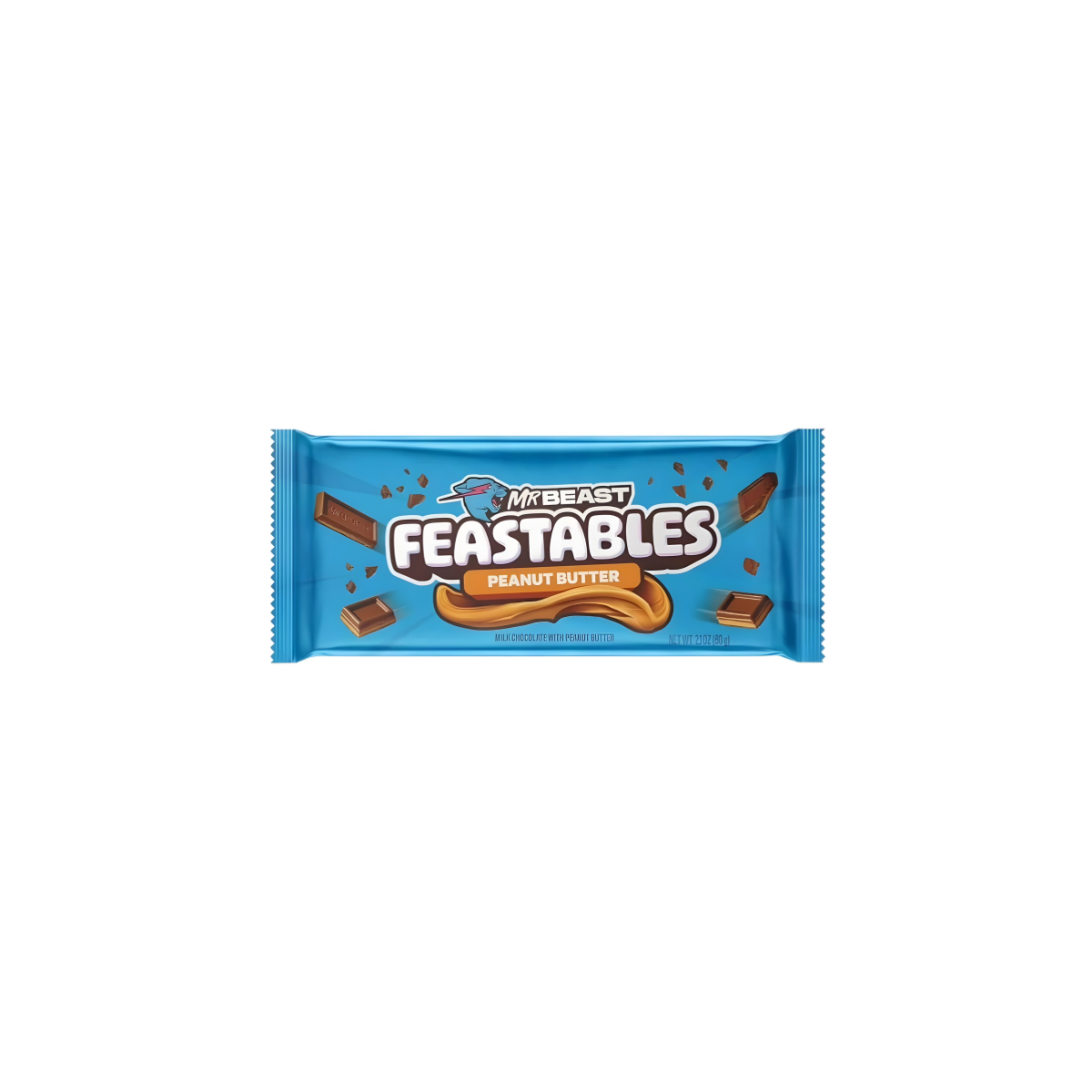 Chocolate con Leche y Mantequilla de Maní Mr Beast Feastables 60g