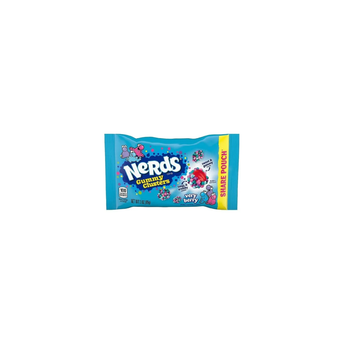 Nerds Gummy Clusters Very Berry Wonka 85g
