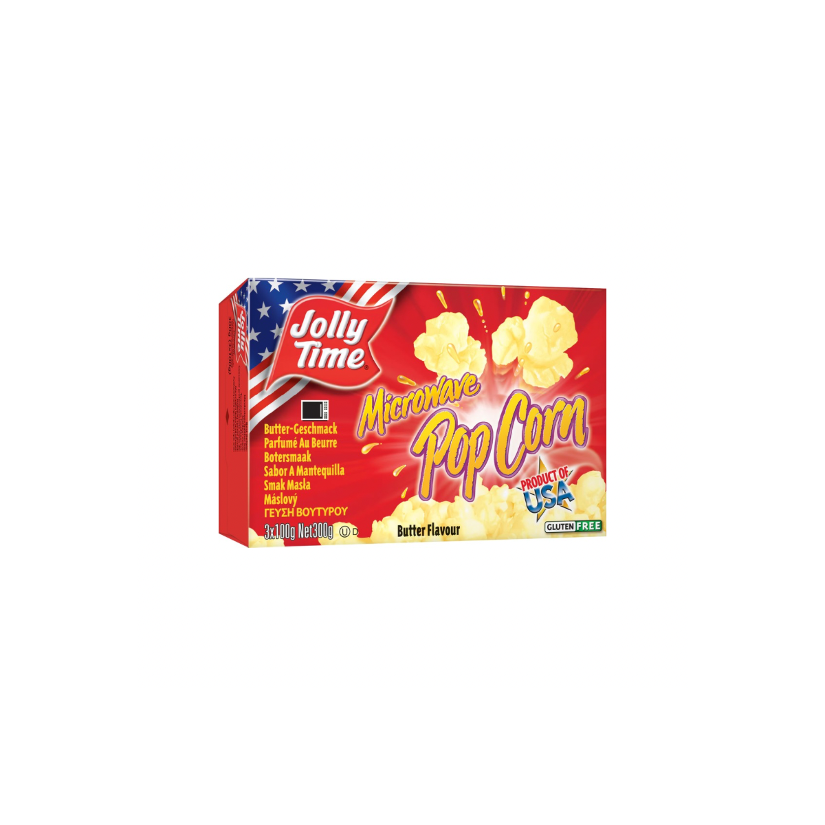 Popcorn Micro-ondes Beurre Jolly Time 300g